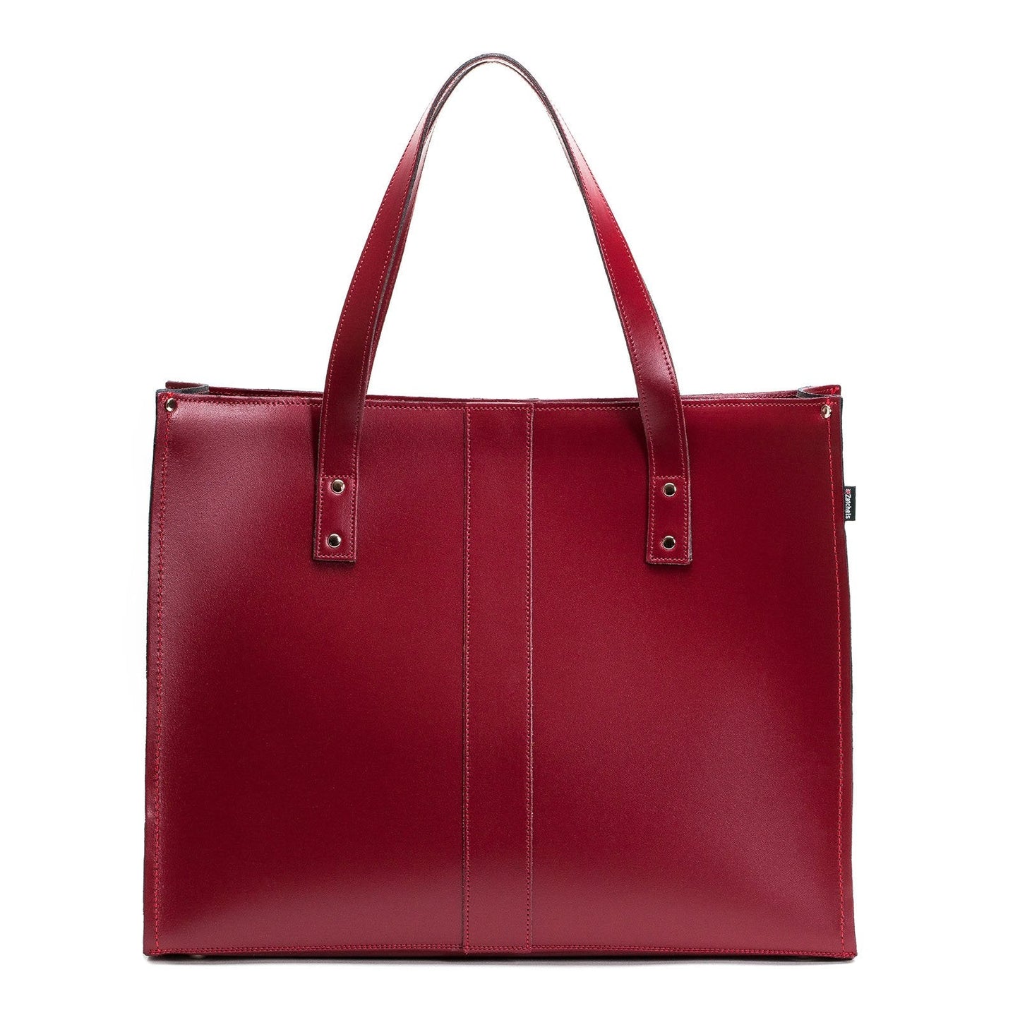 Handmade Leather Shopper in Oxblood
