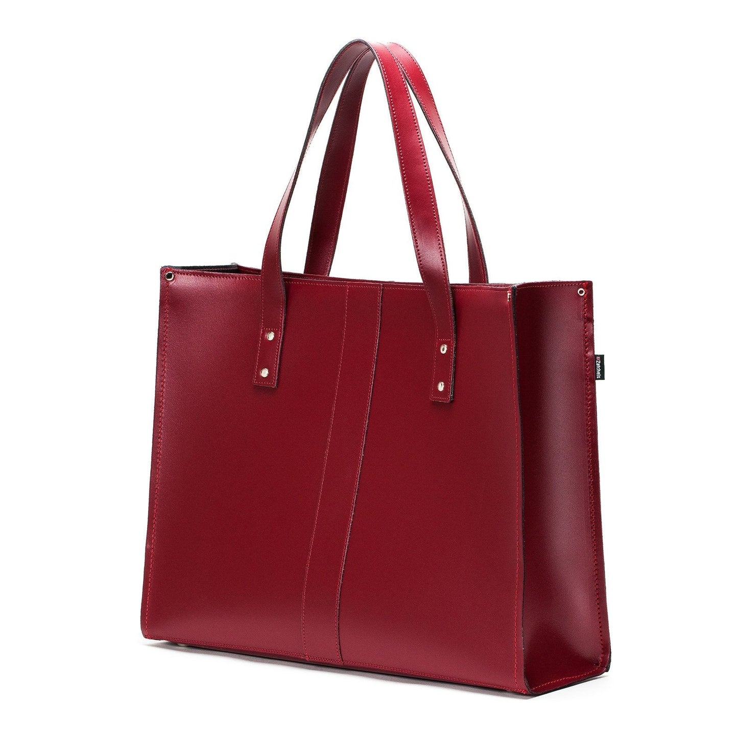 Handmade Leather Shopper in Oxblood
