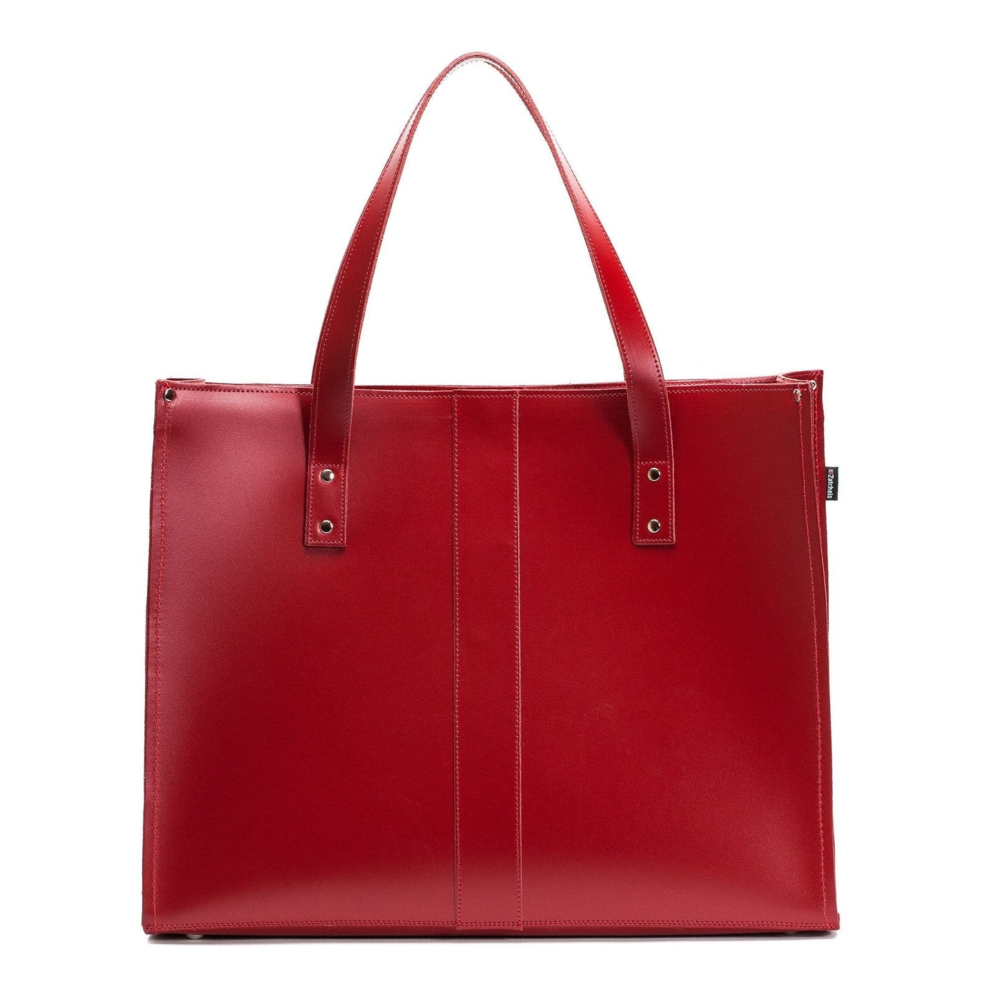 Handmade Leather Shopper in Red