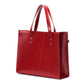 Handmade Leather Shopper in Red