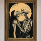 Skeleton Embrace Framed Poster