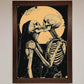 Skeleton Embrace Framed Poster