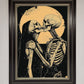 Skeleton Embrace Framed Poster