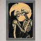 Skeleton Embrace Framed Poster