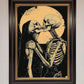 Skeleton Embrace Framed Poster
