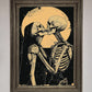 Skeleton Embrace Framed Poster