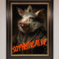 Sophisticated Pig Framed Wall Art