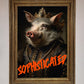 Sophisticated Pig Framed Wall Art