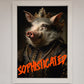 Sophisticated Pig Framed Wall Art