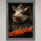 Sophisticated Pig Framed Wall Art