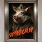 Sophisticated Pig Framed Wall Art