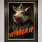 Sophisticated Pig Framed Wall Art