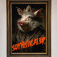 Sophisticated Pig Framed Wall Art