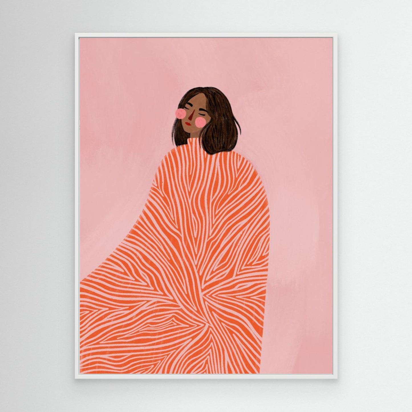 The Woman With the Swirls by Bea Müller, Canvas Art Print