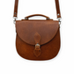 Handmade Tannery Leather Saddle Bag in Tan