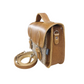 Midi Tannery & Tweed Satchel in Tan