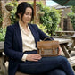 Midi Tannery & Tweed Satchel in Tan