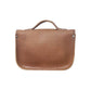 Leather Midi Satchel in Tannery Tan