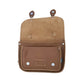 Leather Midi Satchel in Tannery Tan