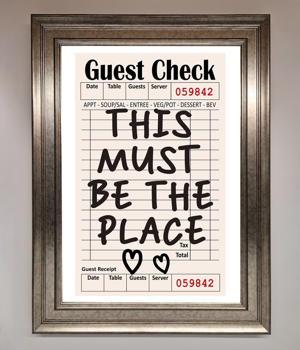 This Must Be The Place, Beige Framed Wall Art