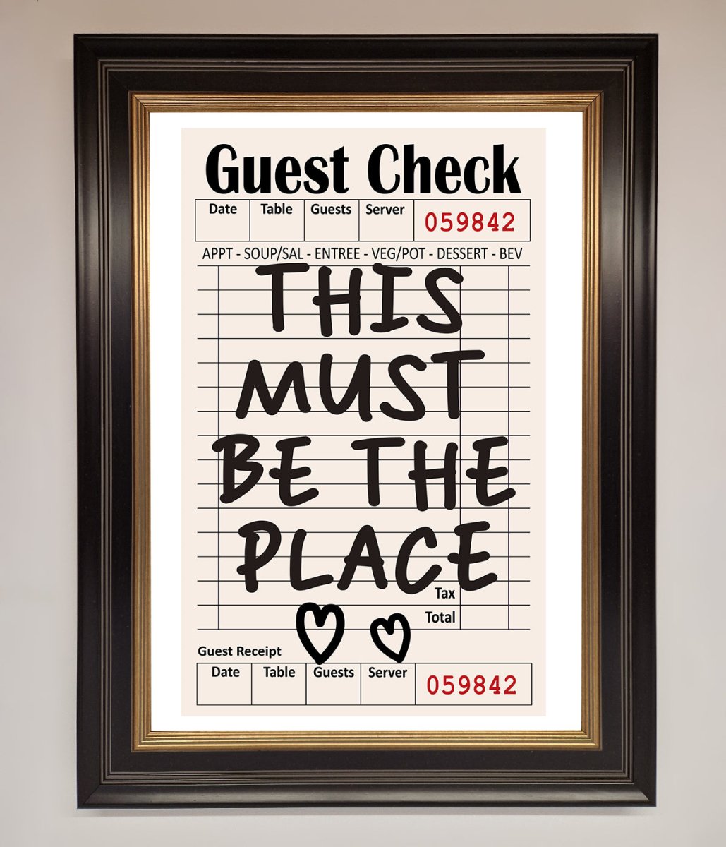 This Must Be The Place, Beige Framed Wall Art