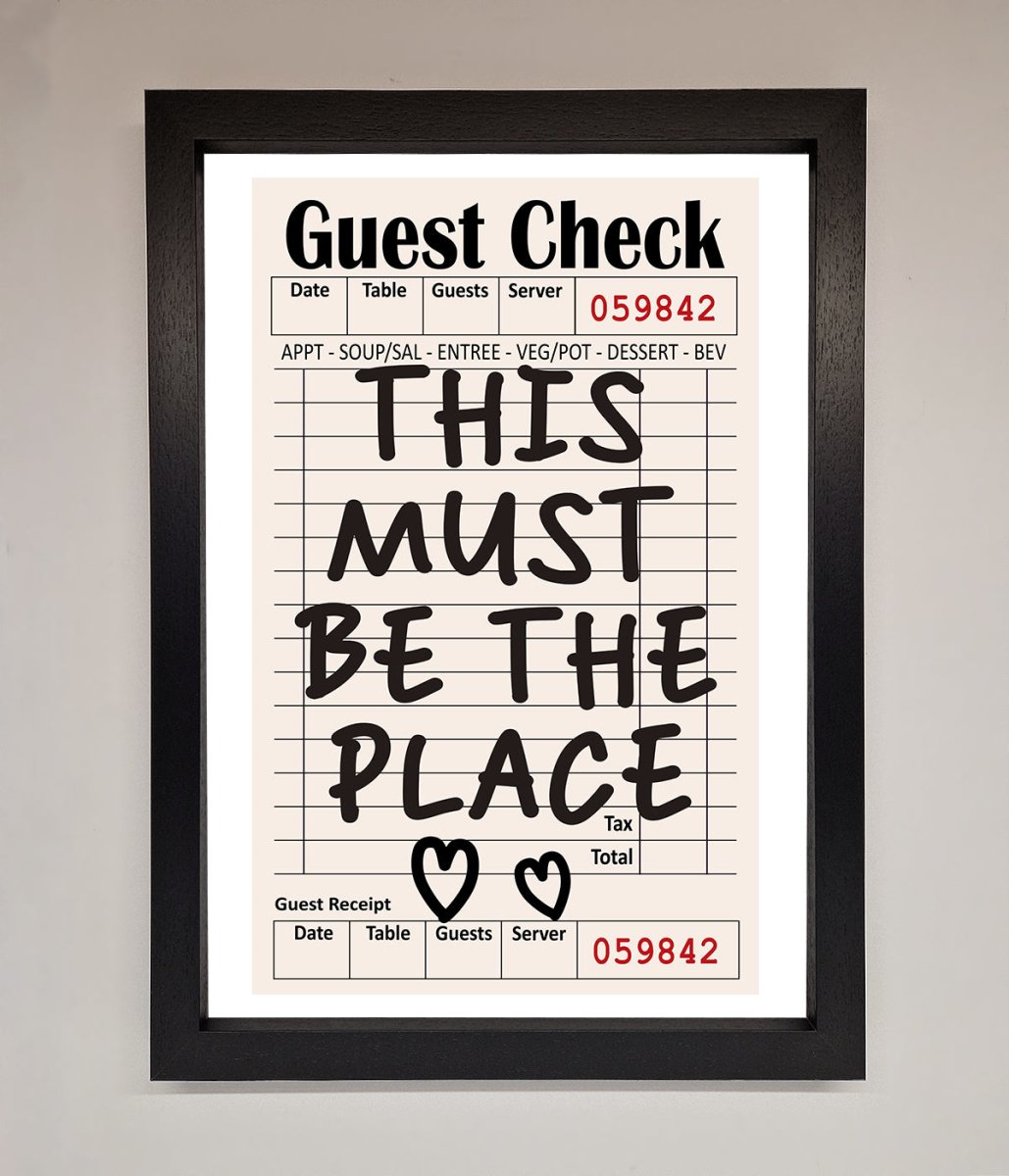 This Must Be The Place, Beige Framed Wall Art