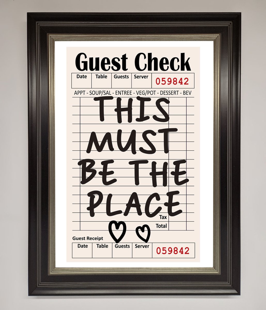 This Must Be The Place, Beige Framed Wall Art