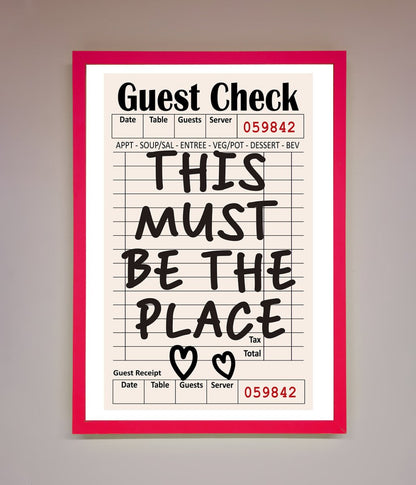 This Must Be The Place, Beige Framed Wall Art