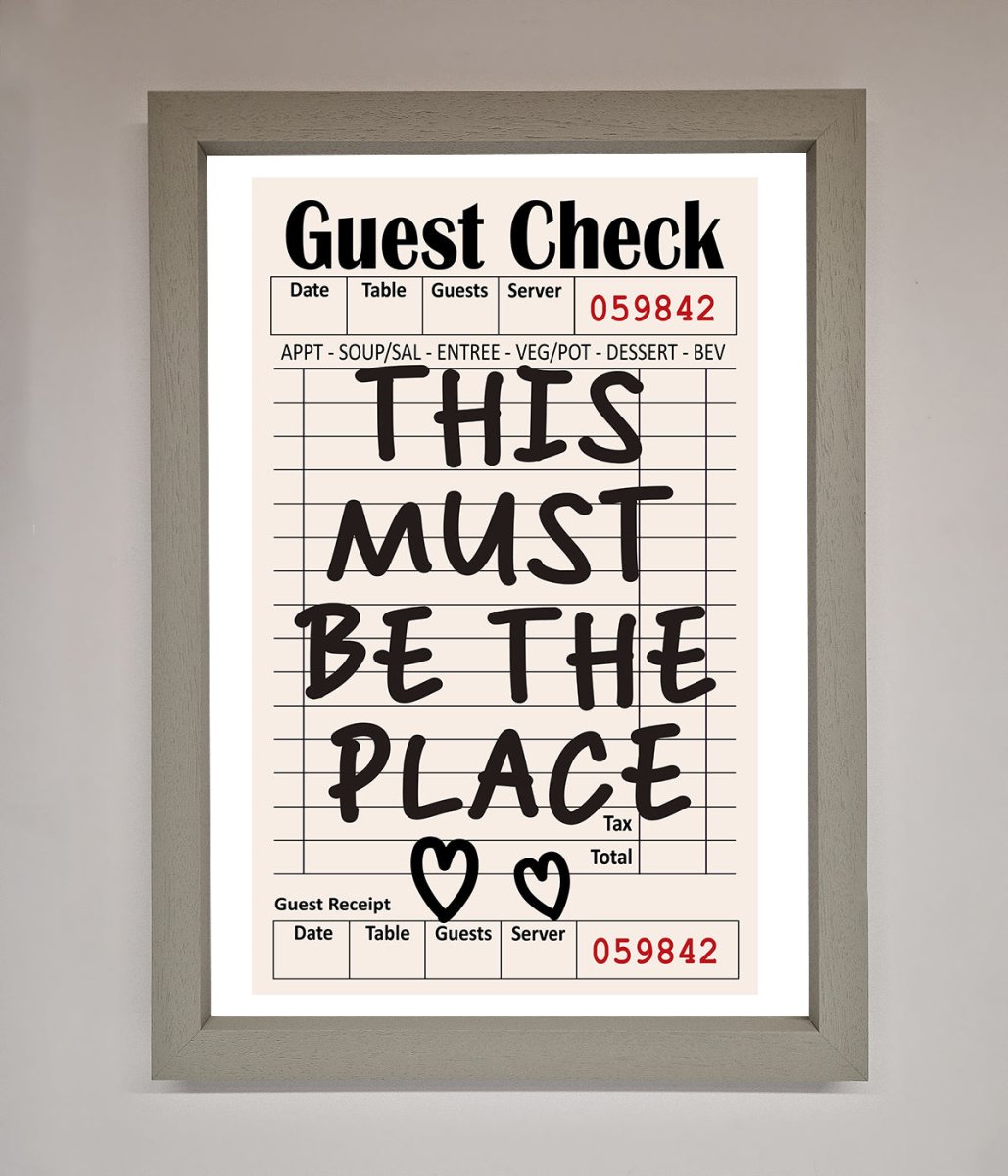 This Must Be The Place, Beige Framed Wall Art