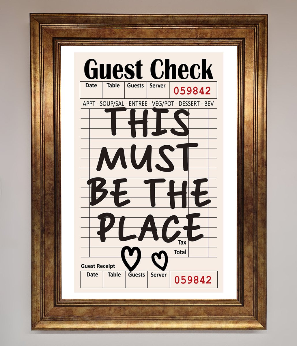 This Must Be The Place, Beige Framed Wall Art