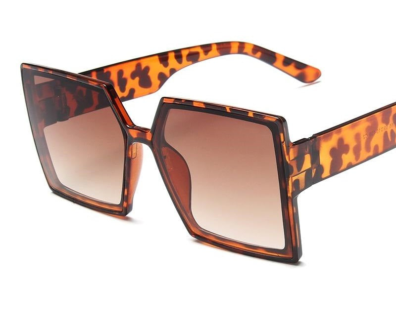 New Season Large Square-Frame Women's Sunglasses