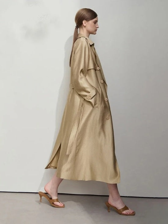 Minimalist Luxury Medium-Weight Women's Rain Coat