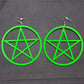Acrylic Star Shape Earrings, Oversized Trendy Design