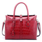 Women's Classic Crocodile Tote and Shoulder Bag, Multicolours
