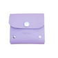 Handmade Leather Simple Coin Purse in Pastel Violet