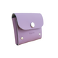 Handmade Leather Simple Coin Purse in Pastel Violet
