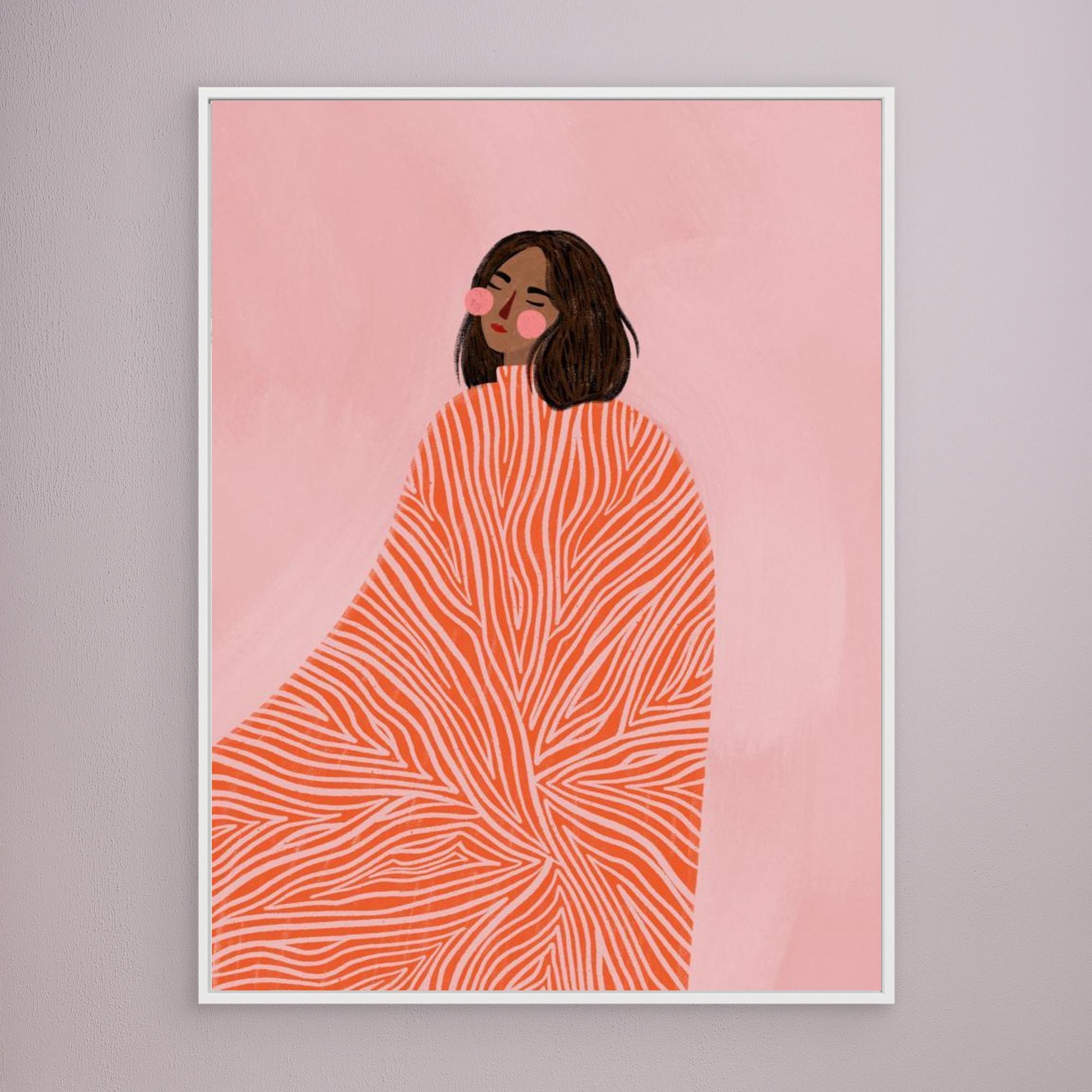 The Woman With the Swirls by Bea Müller, Canvas Art Print