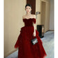 Floaty Sheer Tulle Evening Dress, Princess Sleeves