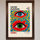 Yayoi Kusama Eyes (1993) Framed Print