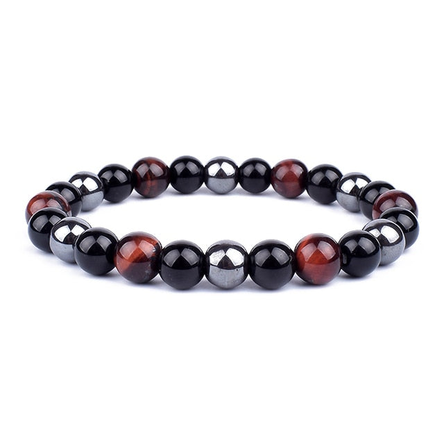 Triple Protection Natural Crystal Bracelet