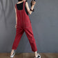 Denim Plus-Size Suspender Jumpsuit