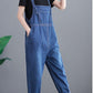 Art Stitching Denim Overalls