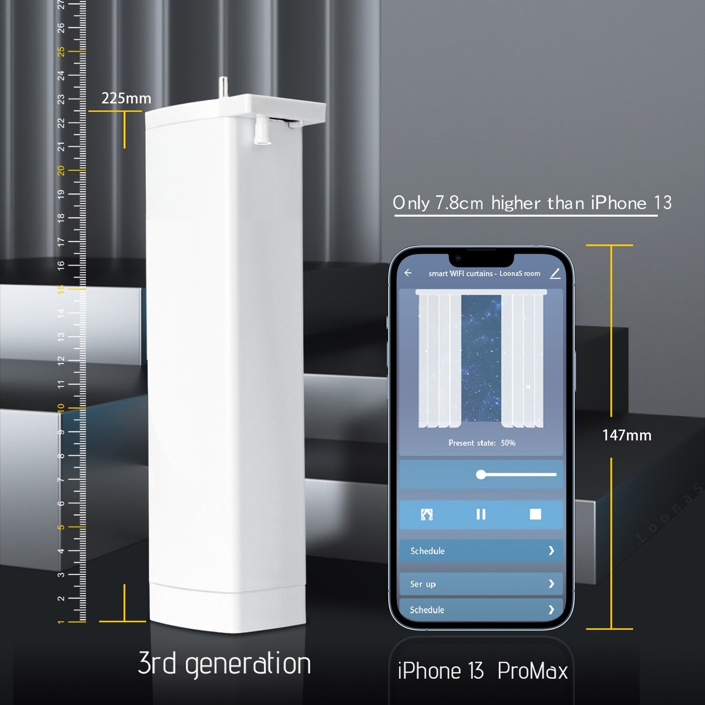 Moteur de rideau intelligent électrique Wi-Fi Tuya prise en charge intelligente commande vocale Alexa Google Assistant nouvelle génération