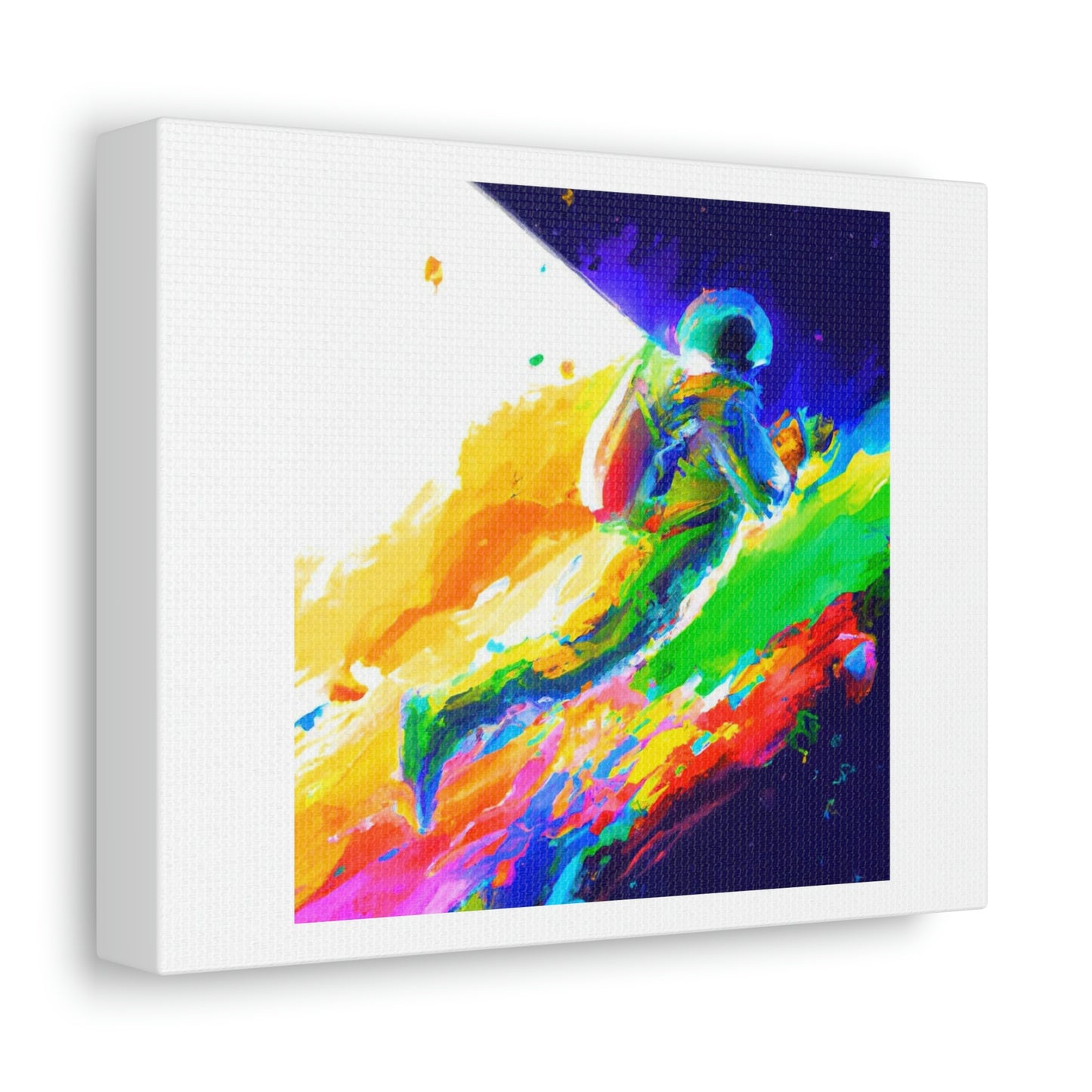 DALL-E Extending To New Heights Digital Art 'Designed by AI' on Satin Canvas, Stretched