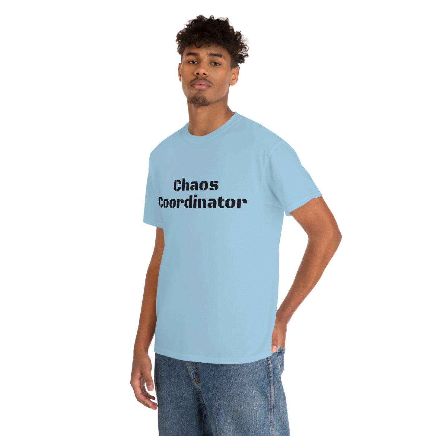 Coordinateur du chaos T-shirt en coton lourd Tailles unisexe Cadeau drôle Femme Homme