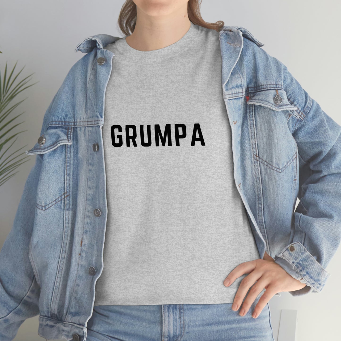 GRUMPA Heavy Cotton T-Shirt Grandfather Gift