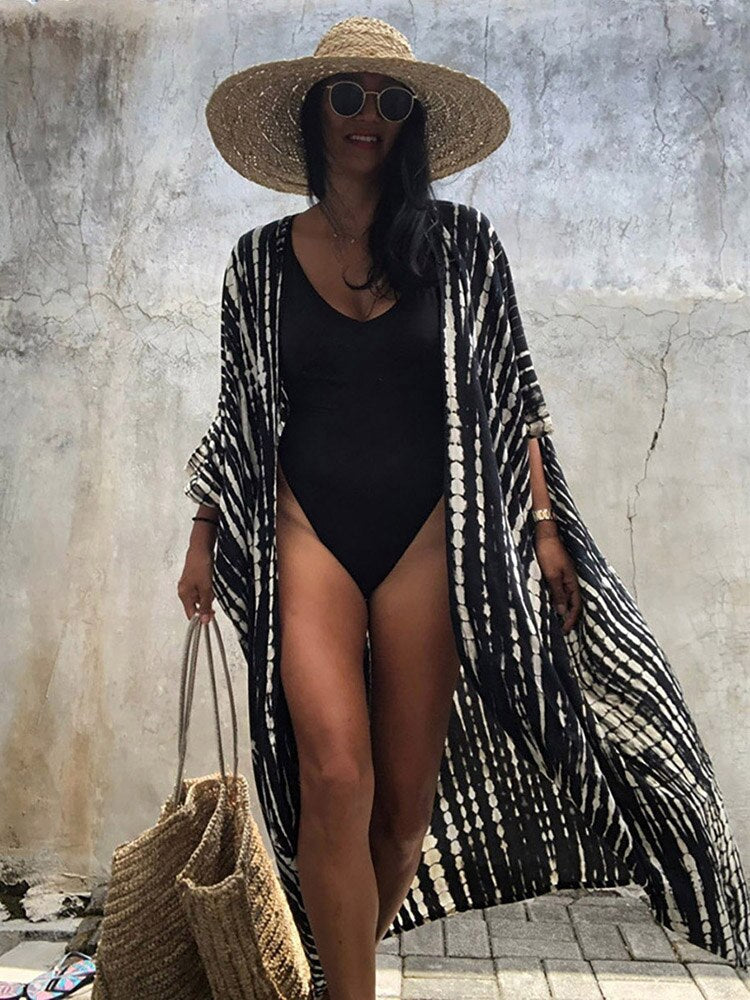 Vireous Bikini Beach Cover-Up Gown