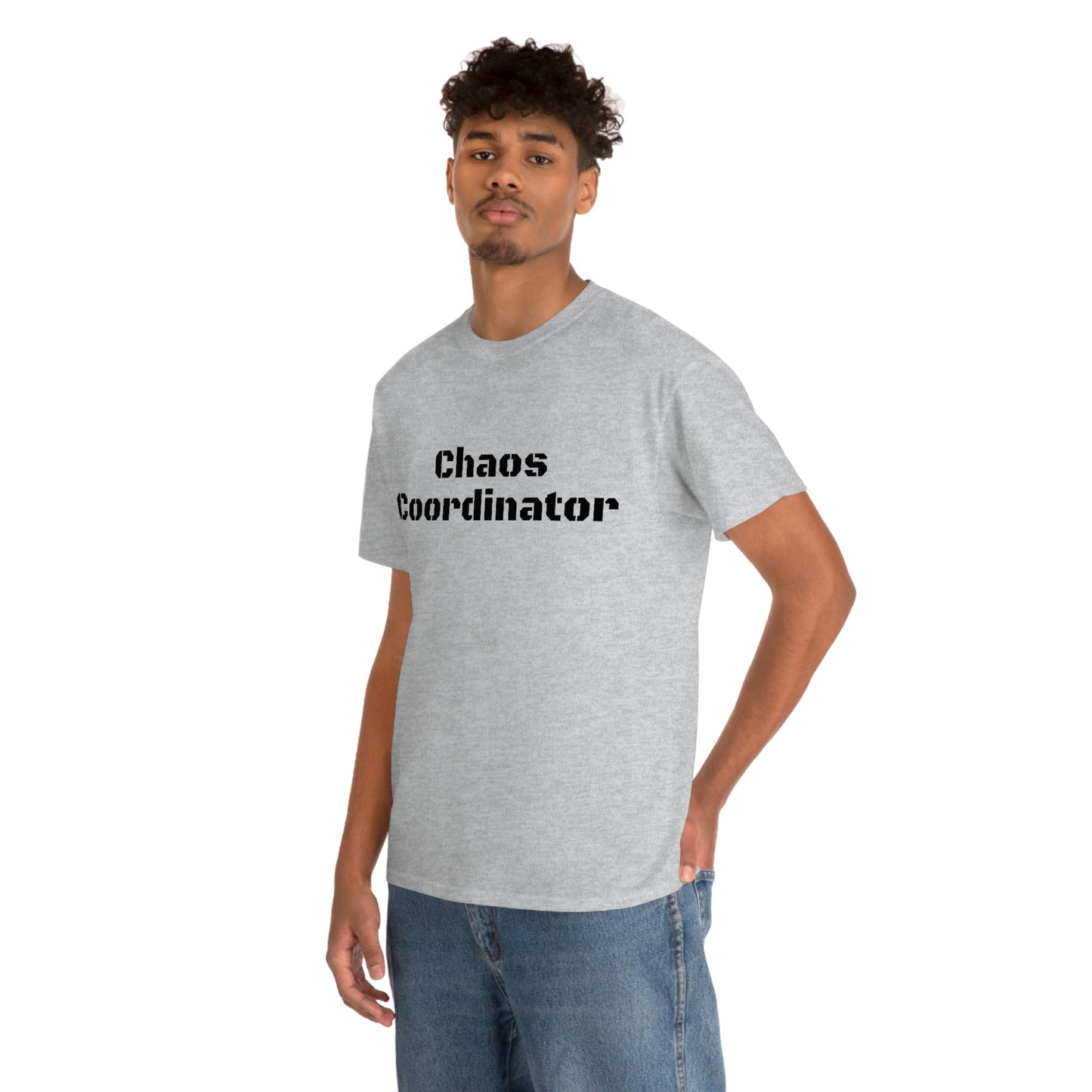 Coordinateur du chaos T-shirt en coton lourd Tailles unisexe Cadeau drôle Femme Homme