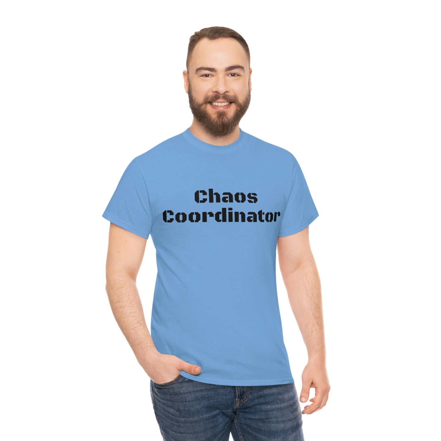 Coordinateur du chaos T-shirt en coton lourd Tailles unisexe Cadeau drôle Femme Homme