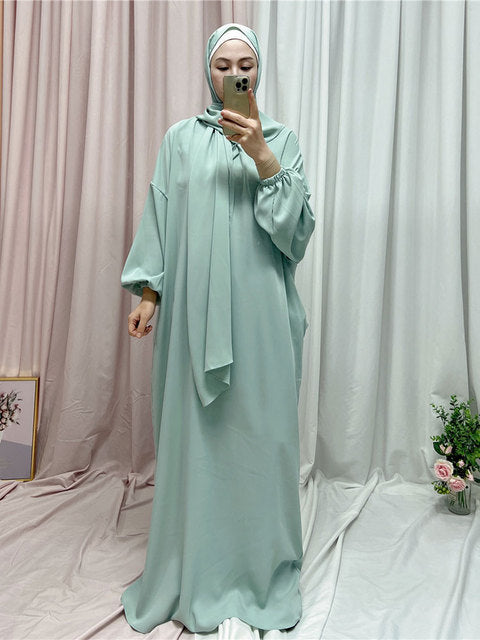 Hooded Abaya Traditional Long Dress Women's